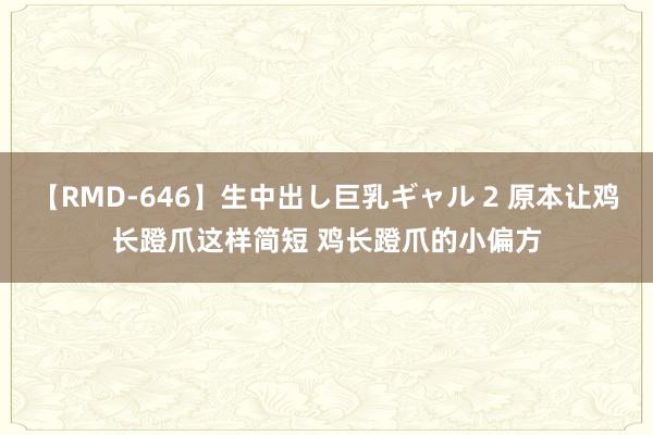 【RMD-646】生中出し巨乳ギャル 2 原本让鸡长蹬爪这样简短 鸡长蹬爪的小偏方