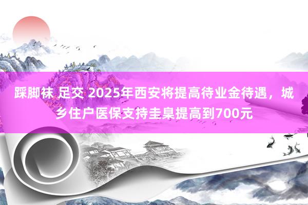 踩脚袜 足交 2025年西安将提高待业金待遇，城乡住户医保支持圭臬提高到700元